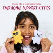 Emotional Support Pals Kitties, Plush Animal Toys, Includes 5 Plushies with Carrying Basket