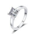thumbnail image 3 of Anillo de plata esterlina para mujer, anillo de moissanita de cuatro garras de 1 quilate y 2 quilates, anillo Zhoujia, 3 of 5