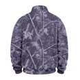 thumbnail image 5 of Havenx Men's Flannel 1/4 Zip Pullover Sweatshirt Long Sleeve Collared Pullover Sweater Mock Neck Camouflage Print Sweatshirt Soft 2026 Fall Winter Outdoor Active Casual Sweater Tops,Purple L, 5 of 7