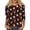 403#Deep Red, variant on Womens Christmas 3/4 Sleeve Crew Neck Shirt Soft Stretch Holiday Printed Top S