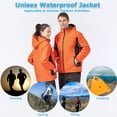 thumbnail image 2 of Men Women Winter Waterproof Coat Hooded Thick Windproof Breathable Warm, 2 of 8