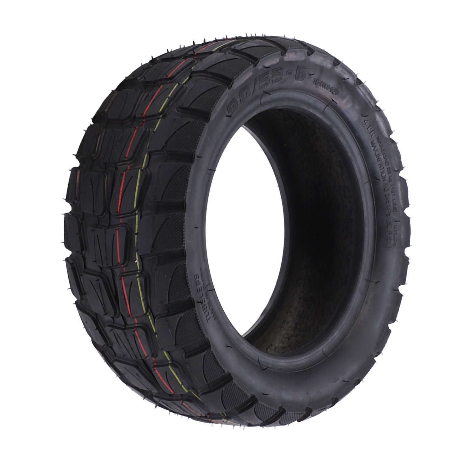 Electric Scooter Tubeless Tire, Rubber Anti Slip 90/55 6 Tubeless Tire