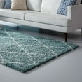 thumbnail image 7 of Modway Toryn 8' x 10' Diamond Lattice Shag Area Rug in Blue and Ivory, 7 of 7
