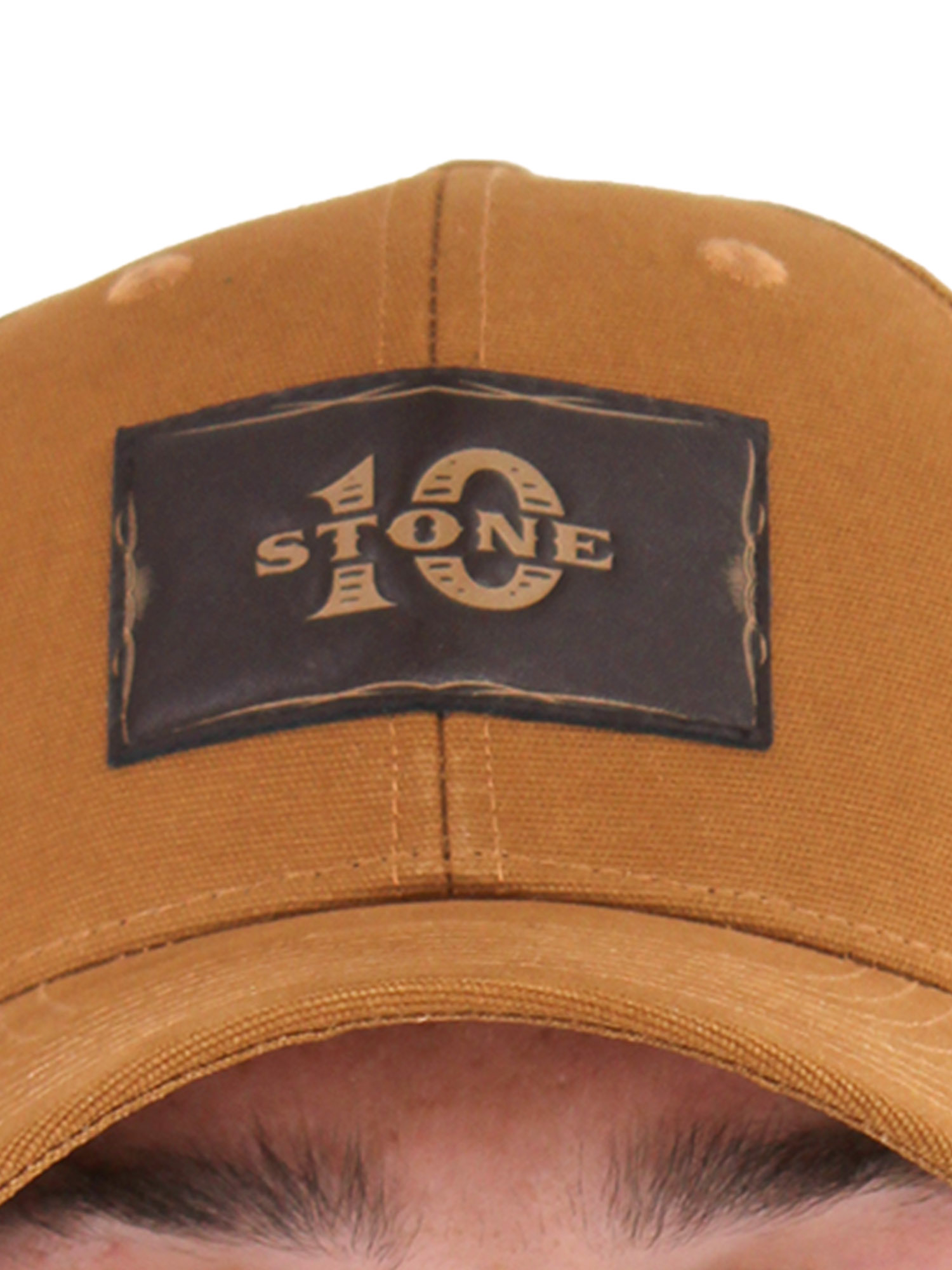 10Stone Bandsaw 6 Panel Full Fabric Twill Curved Visor Cap - Bone Brown