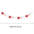 thumbnail image 3 of WMQPNNS New Trending Valentine's Day Banner Valentine's Day Heart Wreath Banner Outdoor Indoor Home Hanging Decoration Todays Deals Clearance Sale, 3 of 7