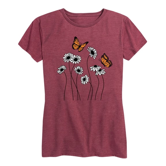 Instant Message - Wildflower Garden Short Sleeve Graphic T-Shirt
