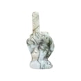 thumbnail image 1 of Figura de cristales del dedo medio Estatua divertida del dedo medio de cristal, decoración del dedo medio, estatua de bolsillo tallada a mano Decoración de cristal del dedo medio, 1 of 8