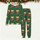 thumbnail image 4 of Conjuntos de blusas y camisas de cuello redondo y manga larga con estampado navideño para niños Camisa de manga larga con cuello redondo y cintura elástica Pantalones largos Conjunto de traje de casa, 4 of 6