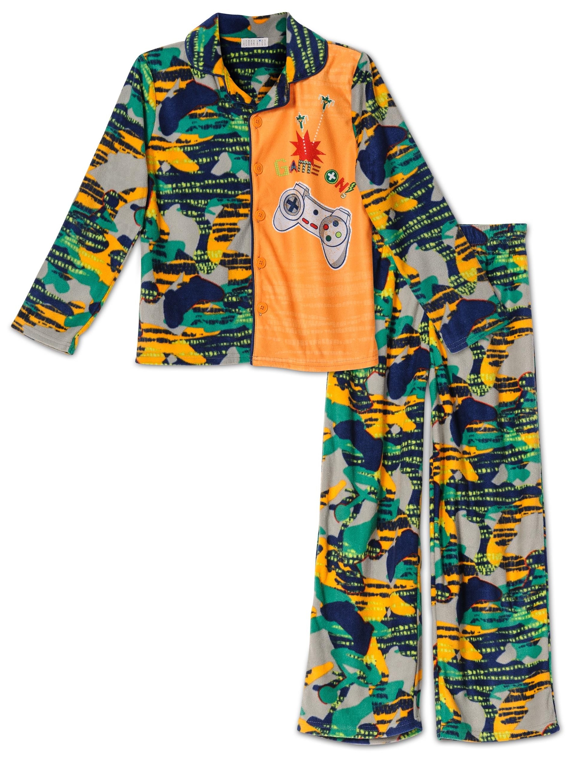 Komar Kids - Komar Kids Boys Pajama Video Gamer "Game On" Long Sleeve