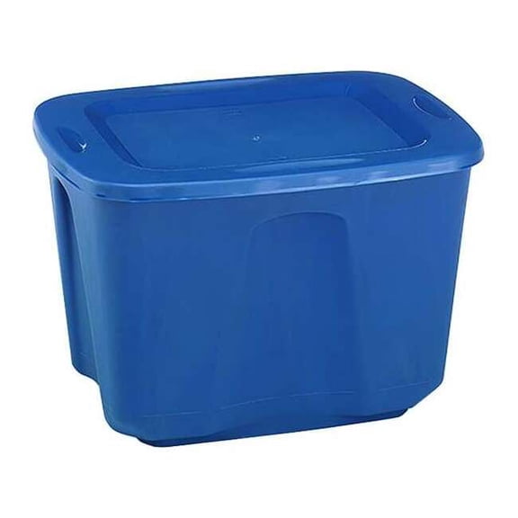 Homz Storage Tote,Blue,Polypropylene 6618GRRB.08