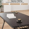 thumbnail image 6 of 5 Piece Dining Table Set for 4, Kitchen Table and Chairs for 4, Modern Dining Room Table with Storage Rack for Small Space, 6 of 7