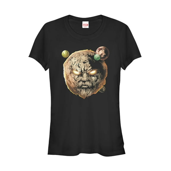 Junior's Marvel Ego the Living Planet  Graphic Tee Black Small