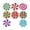 B, variant on Diamond Art Coaster Set 8PCS, Assorted Holiday Pattern Round Drink Mats, DIY Rhinestone Tabletop Cup Protector for Chrismtas Table Decoration