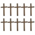 thumbnail image 1 of 10pcs Wooden Small Cross Ornaments Church Adornments Handheld Cross Props, 1 of 9