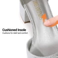 thumbnail image 4 of DREAM PAIRS ANNEE Pointed Toe Low Chunky Heels Pump Shoes, 4 of 7