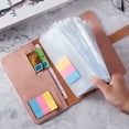 thumbnail image 2 of CSChome Carnet de Notes Ensemble Classeur avec Notes Collantes : Poches Transparentes, Cuir Synthétique, Étui Souple, Prise de Notes, Carnet de Notes Portable A6, 2 of 7