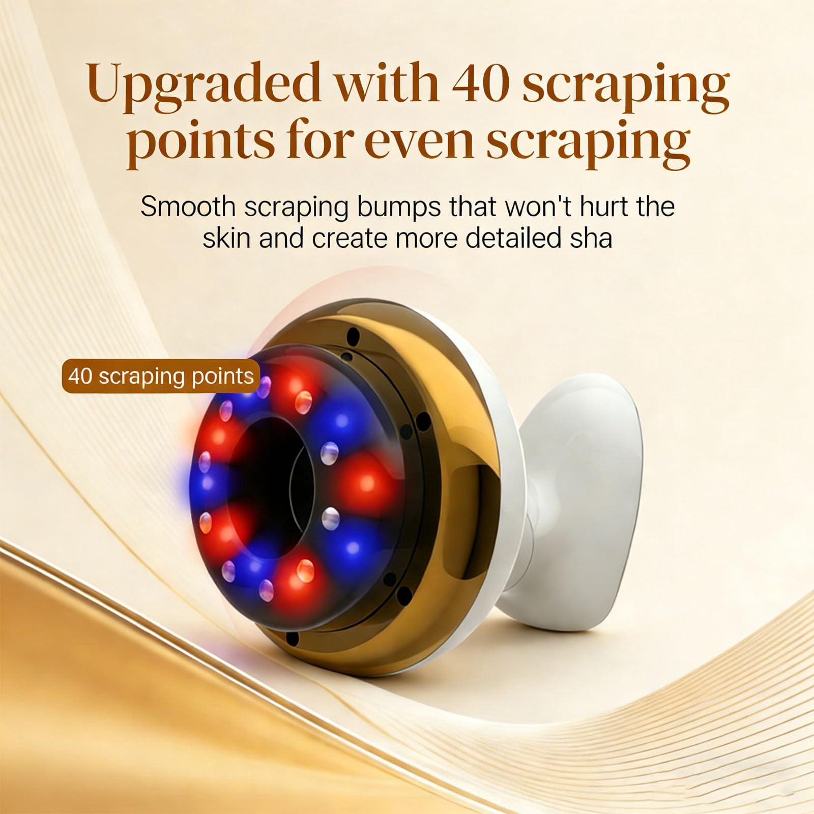 Cellulite Massager – 4-in-1 Anti-Cellulite Suction Cupper with Red Light, Firmer & Smoother Skin for Legs, Abdomen, Back, Arms, Glutes, See Results in 1 Week