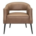 thumbnail image 5 of Berkeley Accent Chair Vintage Brown Accent Chair, Modern Style, Plush and durable faux leather fabric, Plywood, Indoor Living, 5 of 5
