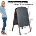 thumbnail image 5 of Costway 31.5'' Wood A-Frame Chalkboard Menu Sign Board Sidewalk Wedding Signage, 5 of 7