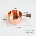 thumbnail image 1 of Tasse à Sauce en Acier Inoxydable Or Rose avec Manche Court et Bec Verseur – Coupelle à Condiments 125 ml Résistante à la Rouille pour Steak, Sauce Tomate et Assaisonnements – Design Élégant et Durable pour un Usage Quotidien, Fêtes et Cadeaux, 1 of 6