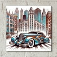 thumbnail image 4 of Epic Art 'Chicago Art Deco Car' by Rey Klimt Acrylic Glass Wall Art, 12" x 12", 4 of 8