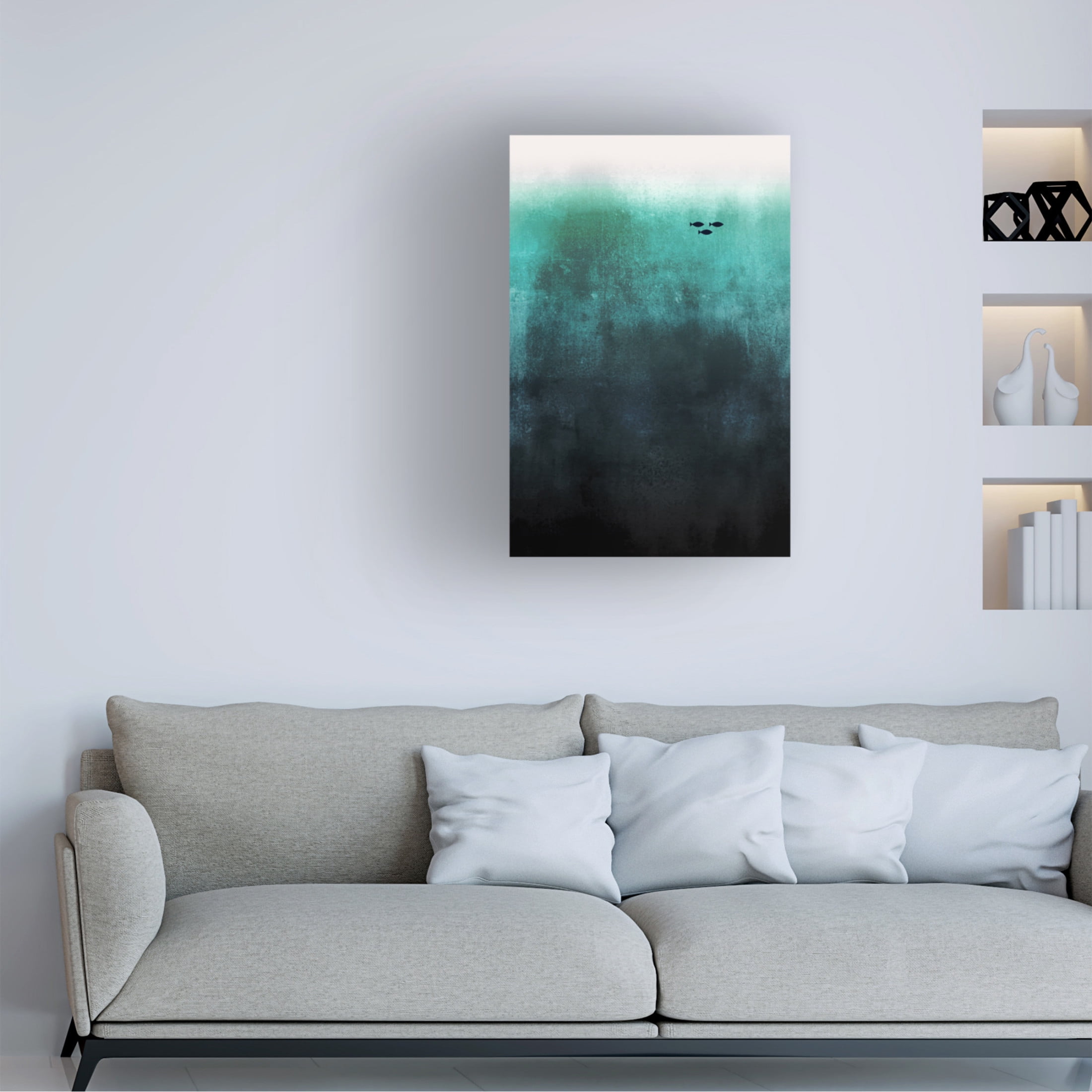 Trademark Fine Art Kubistika Little Family Canvas Wall Art
