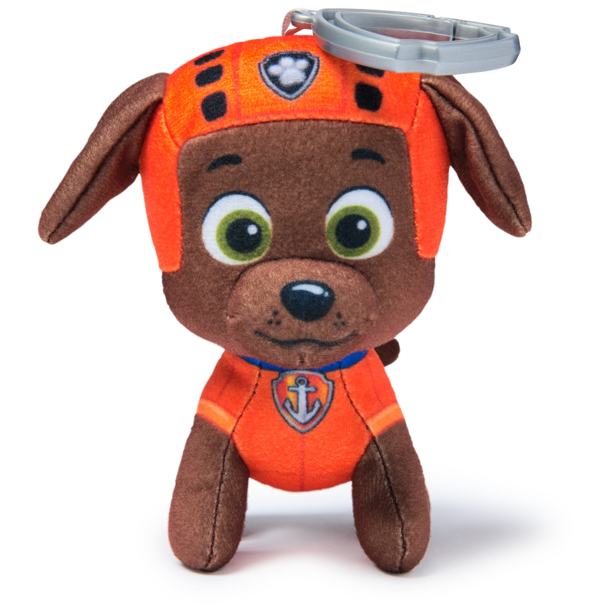 PAW Patrol: Rescue Wheels, 4-Inch Zuma Plush Toy with Keychain