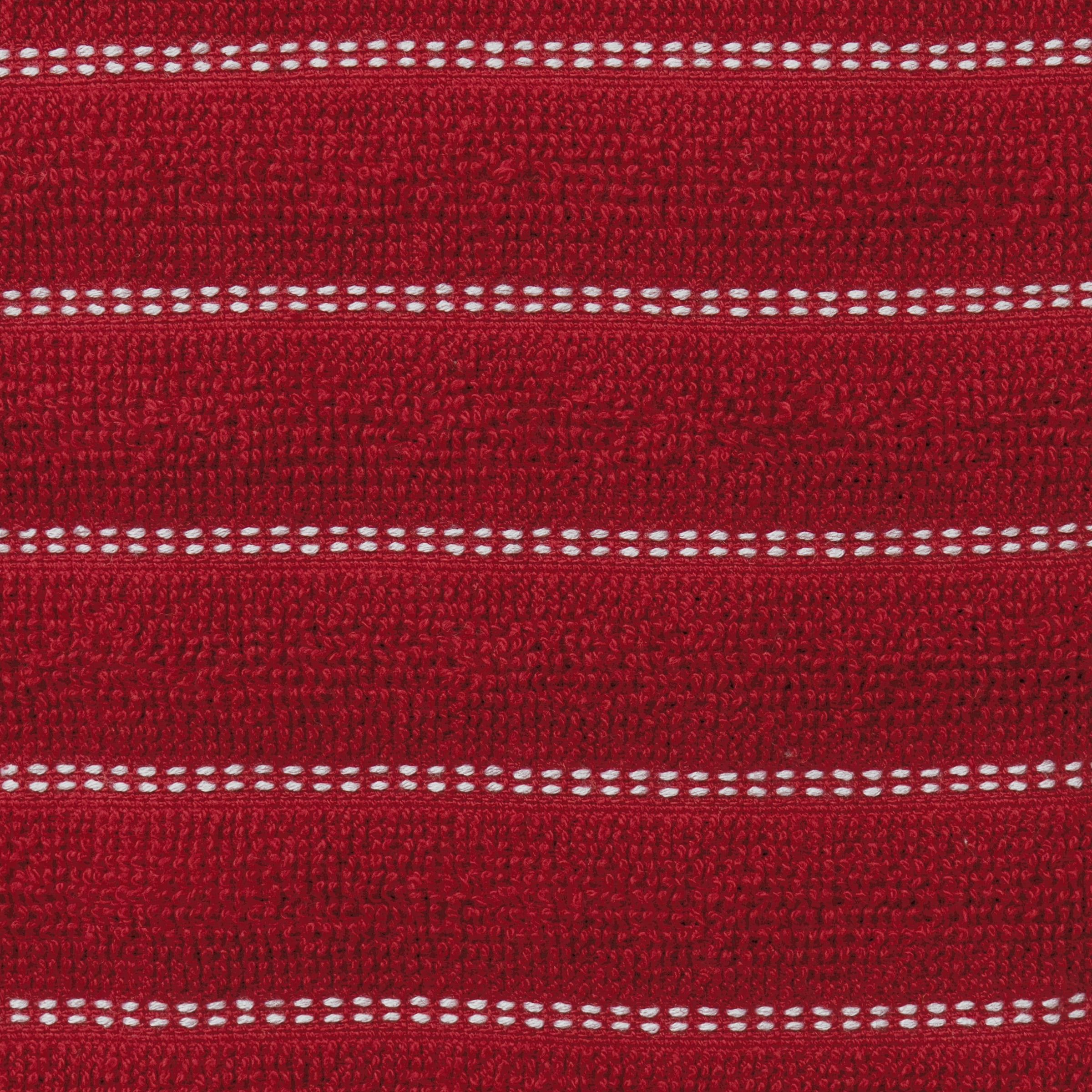 All-Clad Skipping Stripe & Wave Kitchen Towels, 4-Pack, Chili