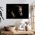 thumbnail image 3 of Elephant Stock Groomed Chestnut Horse Wall Art - Horizontal Canvas Wall Art - Living Room Wall Decor - Animal Canvas - Black And Brown Decor - 24" x 16", 3 of 8