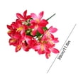 thumbnail image 3 of Meggemo Artificial Lily Flower 6 Branch 18 Blooms Faux Floral Arrangement Home Table Wedding Hotel Event Decor Centerpiece, 3 of 7