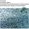 thumbnail image 5 of NYEESS 40 inch Round Tempered Glass Table Top, 3/8 inch Thick Pencil Edge Surface for Dining, Coffee, Side Table, 5 of 7