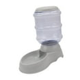 thumbnail image 3 of Menolana Automatic Pet Feeder 3.8L Large Capacity for Cats Rabbits Puppy Dog Cat Feeding Device Clear Container for Business Work Accs gray feeding food, 3 of 8