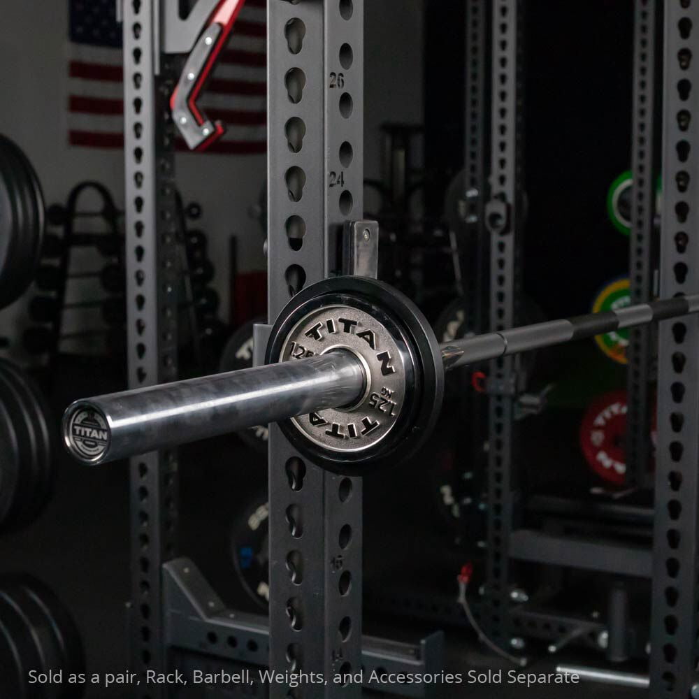 Titan Fitness 1.25 KG Olympic Calibrated Steel Powerlifting Plates, Machine Precision Steel Discs, Sold in Pair