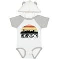 thumbnail image 3 of Inktastic Memphis Tennessee Skyline Retro Sunset Boys or Girls Baby Bodysuit, 3 of 5