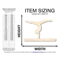 thumbnail image 2 of Unfinished Wood Gymnast Balance Beam Shape 6" / 1/2", 2 of 3