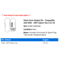 thumbnail image 2 of Valve Cover Gasket Set - Compatible with 2004 - 2007 Saturn Vue 3.5L V6 2005 2006, 2 of 2