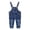 Blue, variant on Toddler Boy Overalls Summer Denim Overalls Sleeveless Jumpsuit Toddler Girl Romper 12-18 Month