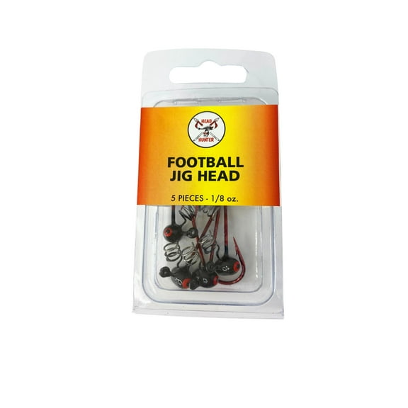 Headhunter Lures, Finesse Football Head, Black, 1.8 oz