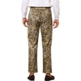 thumbnail image 3 of INSPIRE CHIC Pantalon Imprimé pour Hommes Coupe Droite Pantalon Imprimé Léopard 34 Kaki, 3 of 5