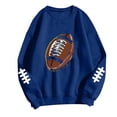 thumbnail image 2 of TaTaai Women Baseball Print Crew Neck Long Sleeve Drop Shoulder Top Hoodie Ladies Spring Autumn Daily Commute Street Wear Soft Comfortable No Fading Machine Washable Stylish Top Gift, 2 of 4