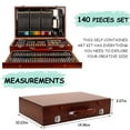 thumbnail image 5 of Xueyu All in One 140 PCS Wooden Art Supplies Set with Drawer, Unleash Your Creativity with a Diverse Array of Premium Tools, Including Brushes, Crayons and Watercolors for Every Artistic Endeavor, 5 of 7