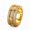 14K Yellow Gold-Plated, variant on Spinner Gear Design Ring for Women and Men 14K Rose Gold-Plated with Clear Cubic Zirconia, Halloween Jewelry, Size 6, Gift Box Included
