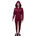 thumbnail image 3 of Durtebeua Long Sleeve wear 2PCS Tracksuit Set Leopard Print Activewear Winter Outfits For Women, 3 of 4