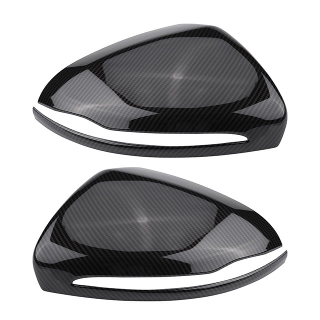Vista lateral cubierta del espejo - 1 par de fibra de carbono Espejo retrovisor cubierta Compatible con Mercedes Benz C/E/GLC/Clase S W205 W213 W222 X253