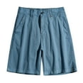 thumbnail image 1 of pstuiky Pantalones cortos para hombre, Pantalones cortos cargo para hombre, para correr, con múltiples bolsillos, cintura elástica, de algodón, para senderismo. Pantalones cortos de baloncesto, 1 of 8