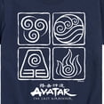 thumbnail image 3 of Avatar - The Last Airbender - Four Elements Inverse - Youth Short Sleeve Graphic T-Shirt, 3 of 5