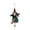 Green, variant on Miwamany Bell Witch With Broom Hanging Pendant 1PC Cloth Horror Sound Witch Ornament, Colorful Spooky Decor For KTV Bar Door Tree Spooky House Layout