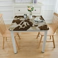 thumbnail image 3 of HAOXIT Brwon / Table Cloth for Kitchen Dinning Table Top Decoration-/Parties/Holiday Dinner/ 48''x48'', 3 of 7