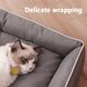 thumbnail image 4 of Cama cuadrada para perros de cuatro estaciones, colchón para perros grandes, cama para gatos resistente a mordeduras, cama para perros gruesa suave, sofá impermeable, casa para mascotas, 4 of 4