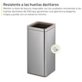 thumbnail image 4 of EKO Bote de basura Laguna 40L. Tapa abierta acabado Acero Inoxidable Mate. Cubo de basura para oficina, estilo anidado., 4 of 8